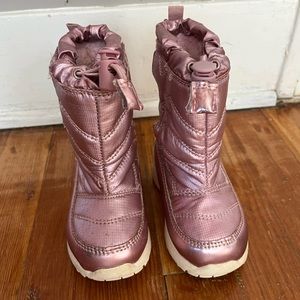 Cat & Jack Pink Toddler Girl Snow Boots
